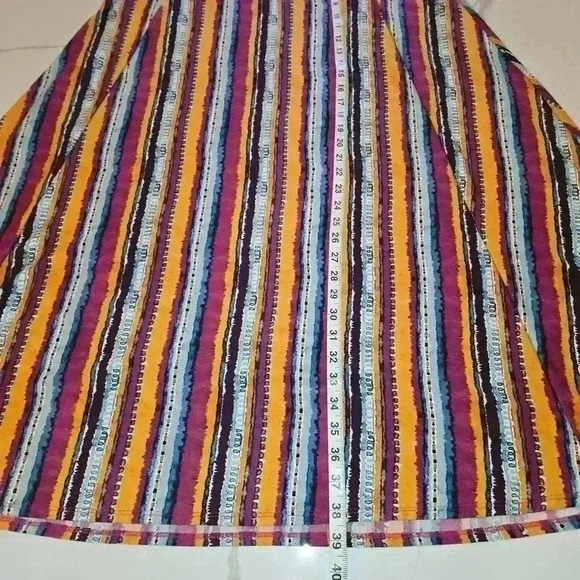 Robert Louis Womens Long Pink Multicolored Maxi Skirt Size Large - Picture 6 of 7